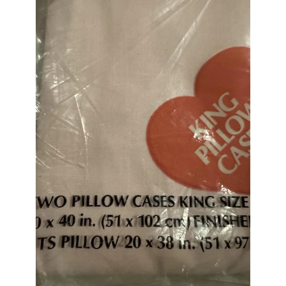 St. Mary's King PINK‎ Pillow Cases No iron Percale Pack Of 2 New In package